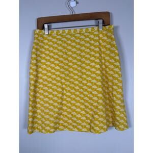 Boden Yellow A-Line Skirt